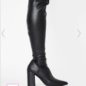 Dolls Kill Stretch Thigh High Boots